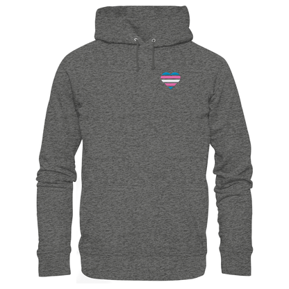 Basic Hoodie mit Herz Stick - Trans