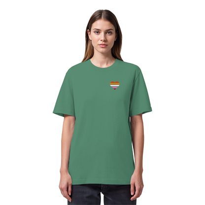 Organic Heavy Shirt mit Herz Stick - Lesbian
