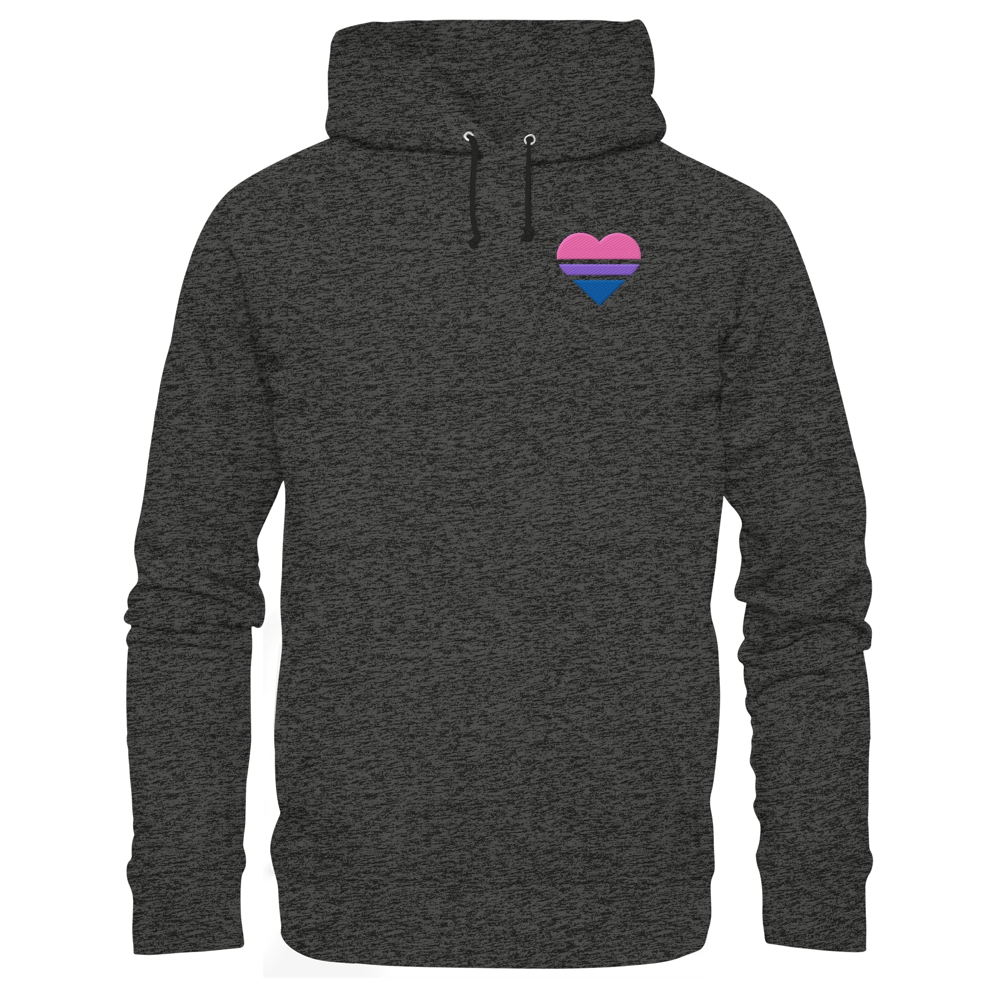 Organic Basic Hoodie - Bisexual Flag Herz Stick