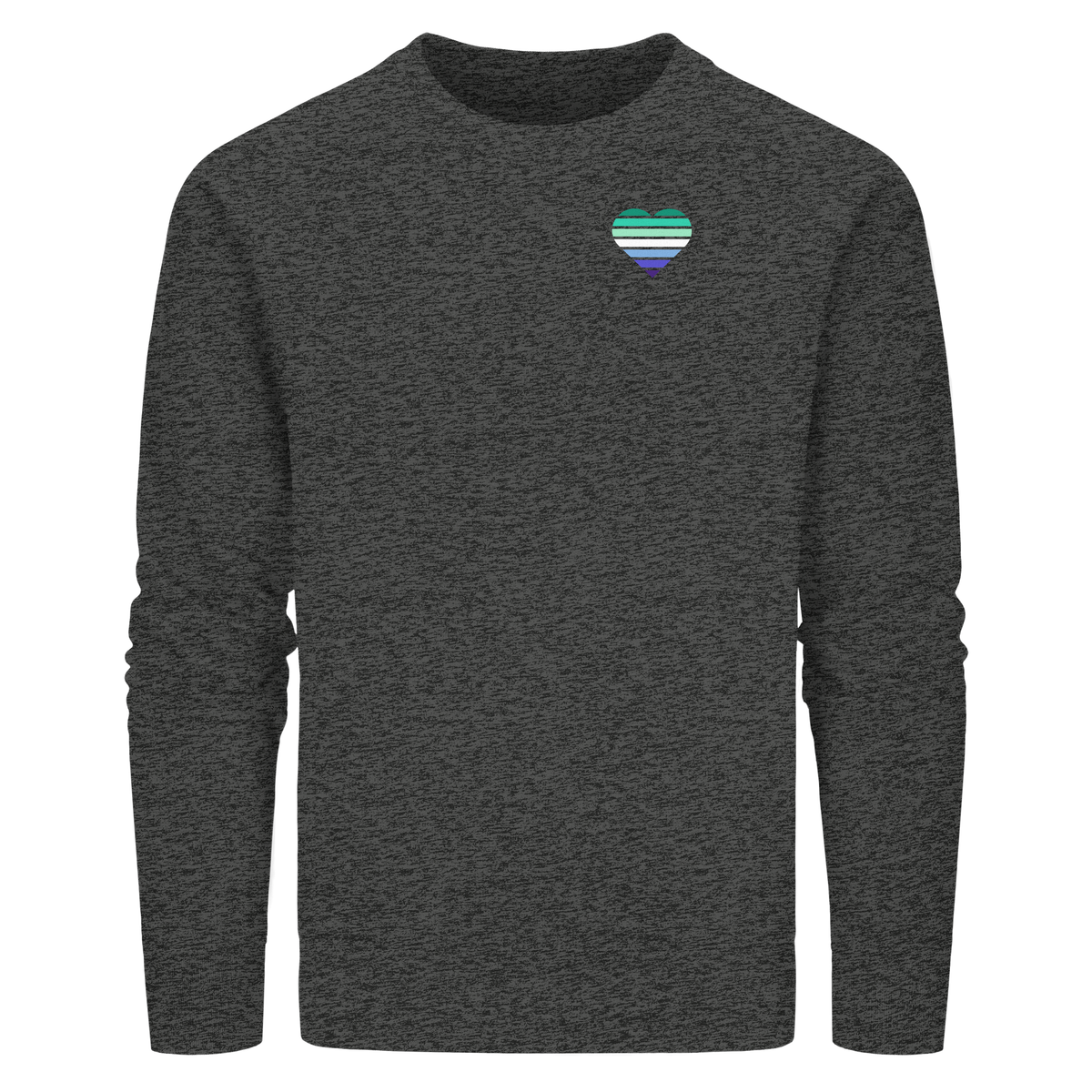 Organic Basic Sweatshirt mit Herz - Gay