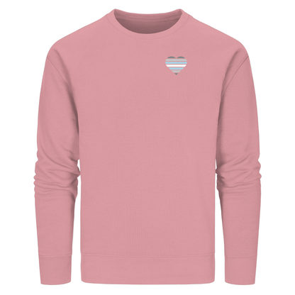Organic Basic Sweatshirt mit Herz - Demiboy