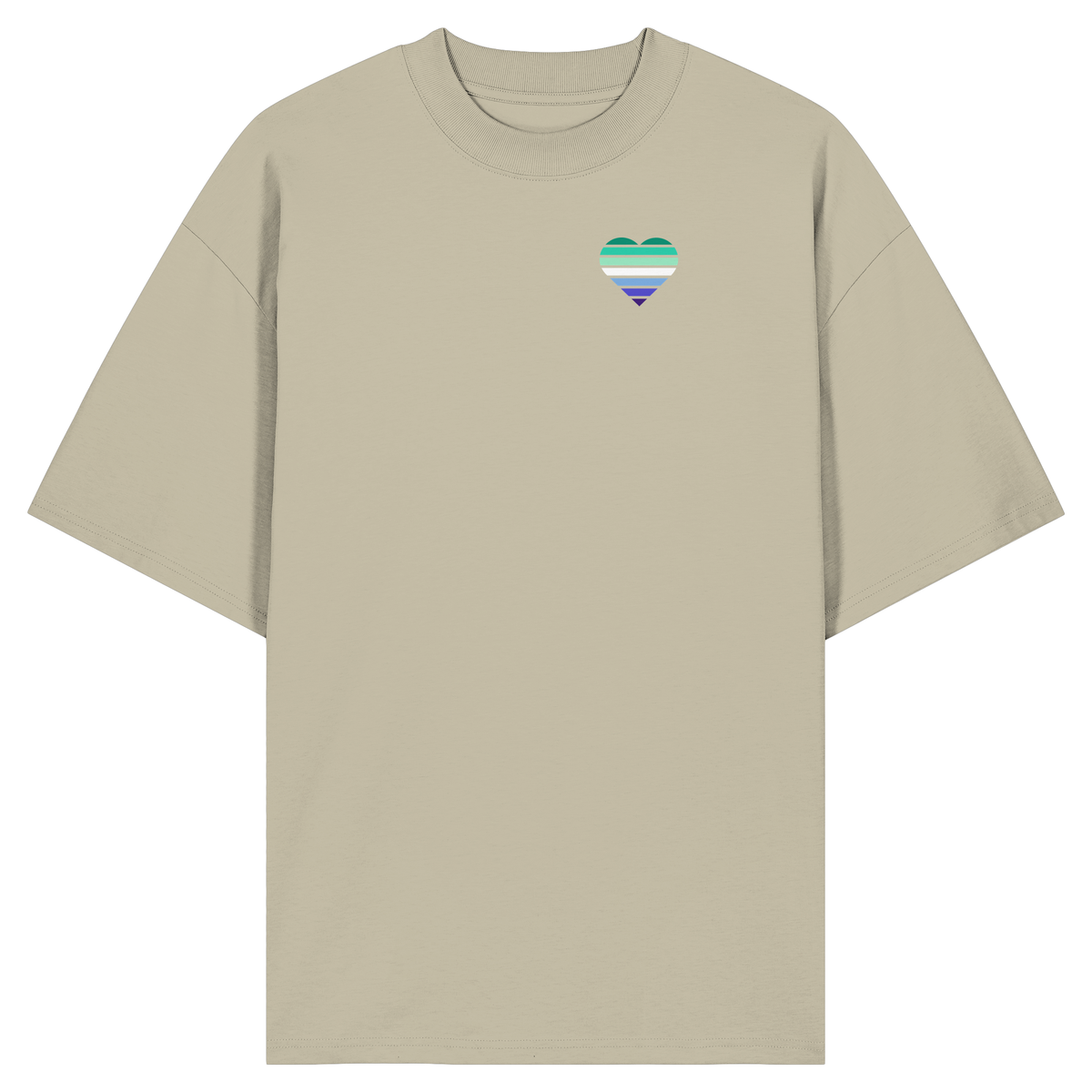 Organic Oversize Shirt mit Herz - Gay