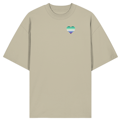 Organic Oversize Shirt mit Herz - Gay