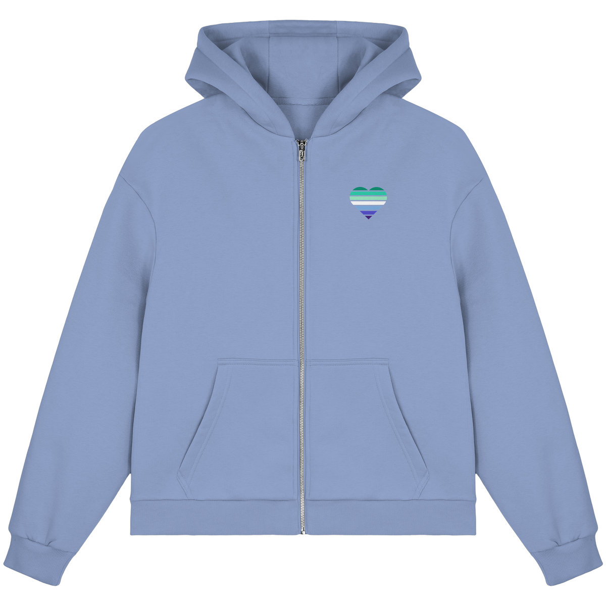 Fluffy Boxcut Zipper mit Herz - Gay