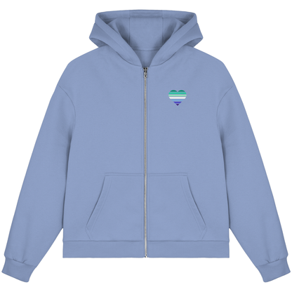 Fluffy Boxcut Zipper mit Herz - Gay