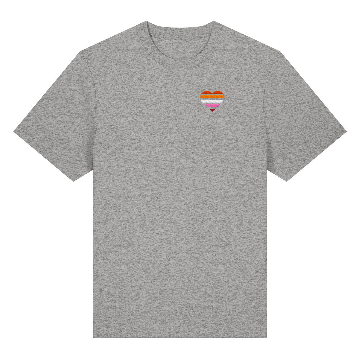 Organic Heavy Shirt mit Herz Stick - Lesbian