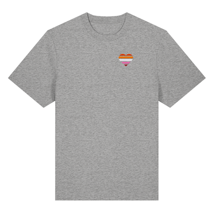 Organic Heavy Shirt mit Herz Stick - Lesbian