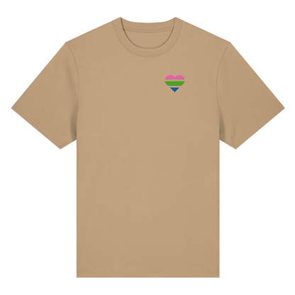Organic Heavy Shirt mit Herz Stick - Polysexual