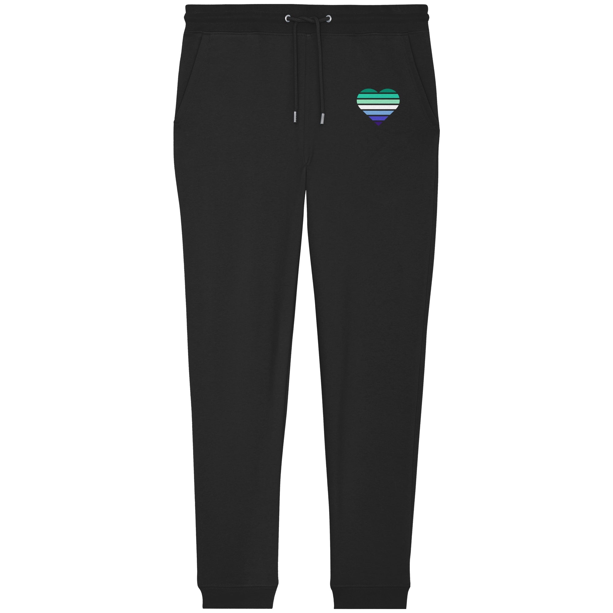 Organic Jogger Pants - Gay Flag Herz Print