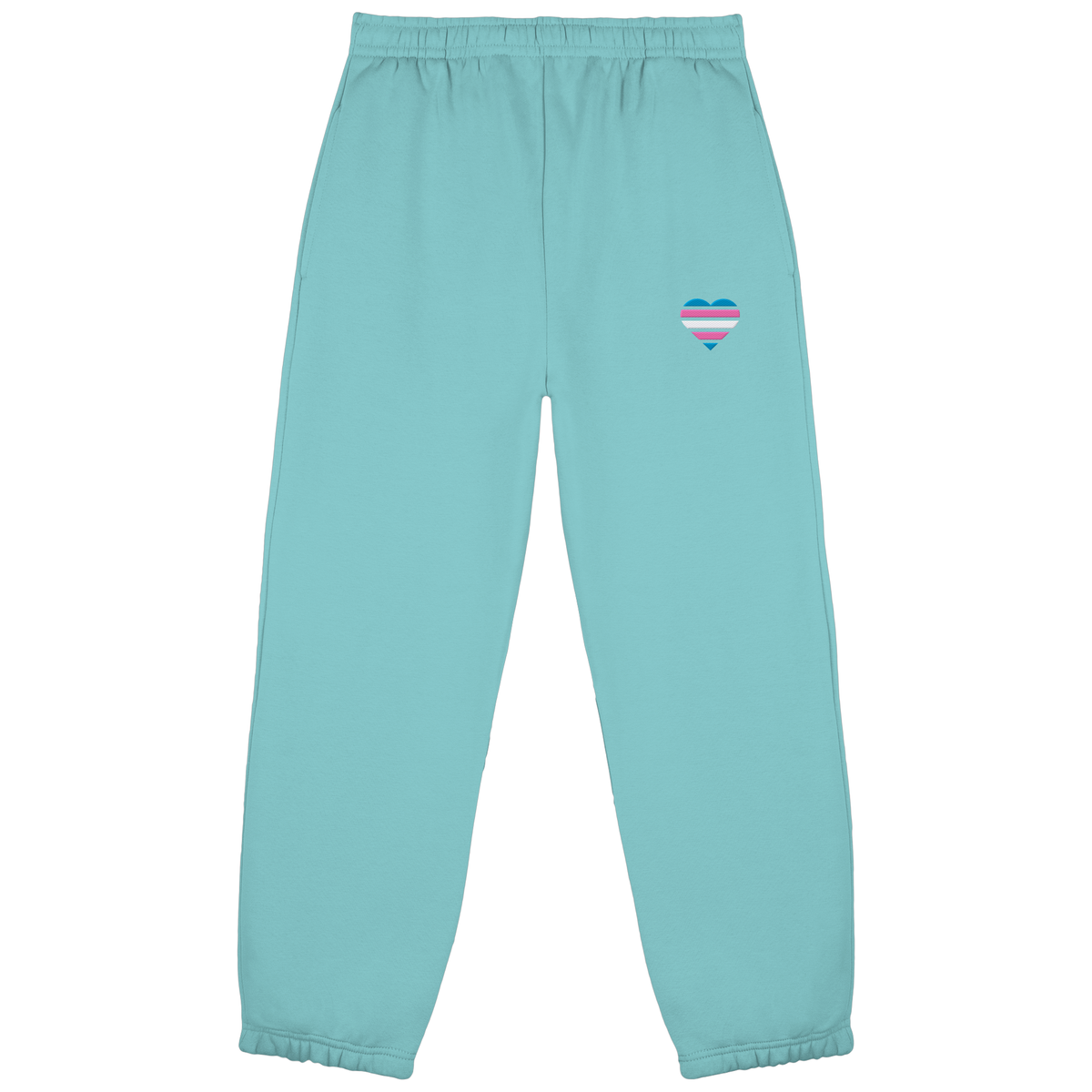 Fluffy Sweatpants mit Herz Stick - Trans