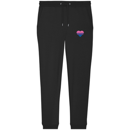 Organic Jogger Pants mit Herz Stick - Bisexual