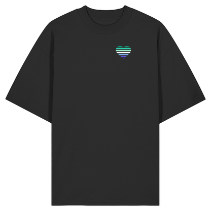 Organic Oversize Shirt mit Herz - Gay