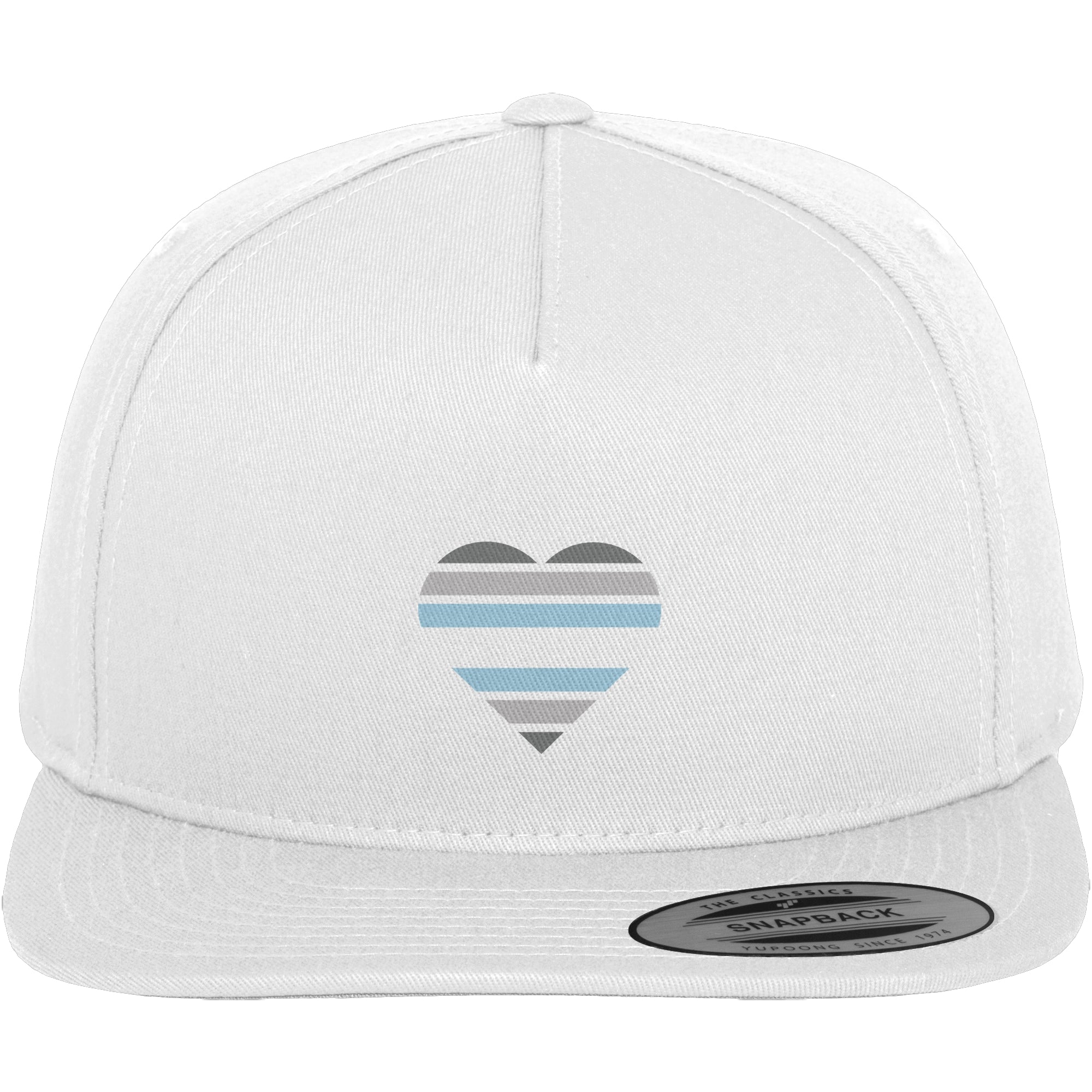 Premium Snapback - Demiboy Flag Herz Print