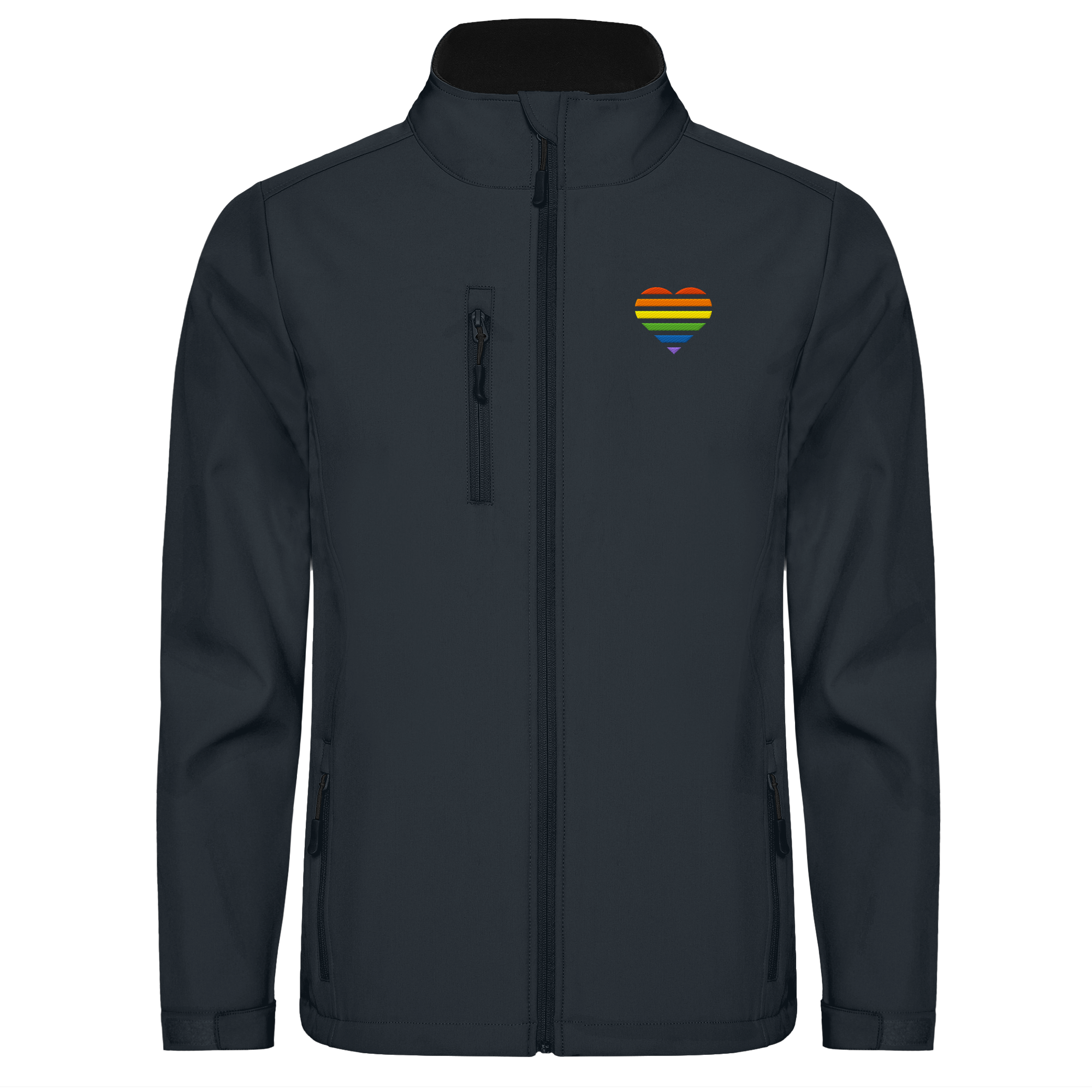 Softshell Jacket - Pride Flag Herz Stick