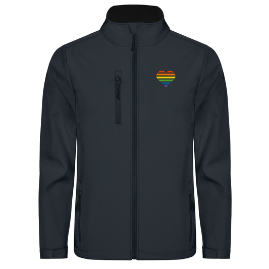 Softshell Jacket - Pride Flag Herz Stick