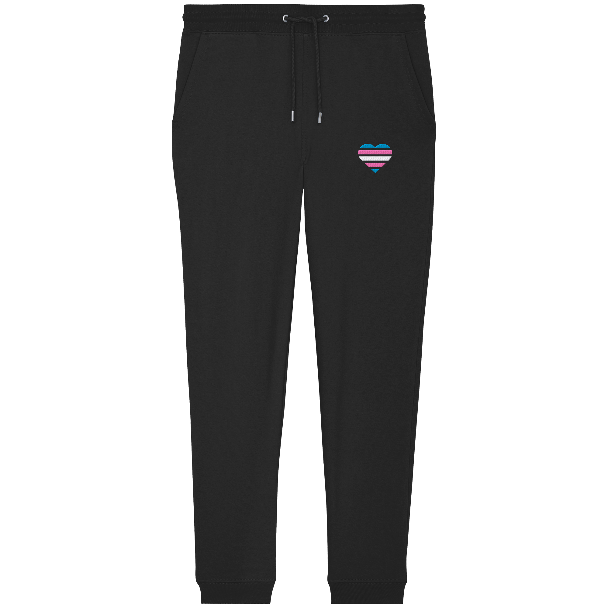 Organic Jogger Pants - Trans Flag Herz Stick