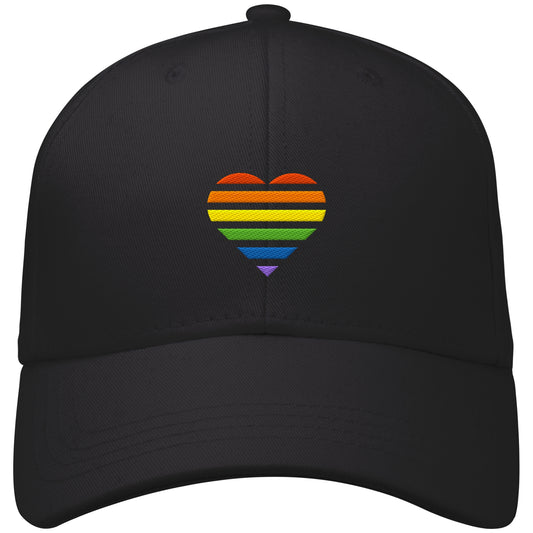 Organic Baseball Cap - Pride Flag Herz Stick