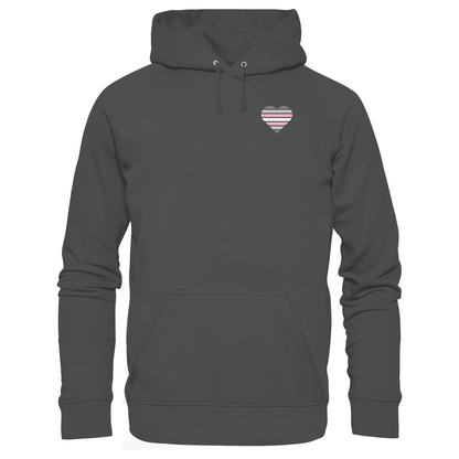 Organic Basic Hoodie mit Herz - Demigirl