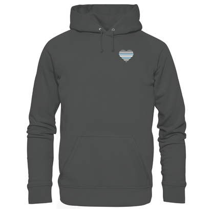 Organic Basic Hoodie mit Herz - Demiboy