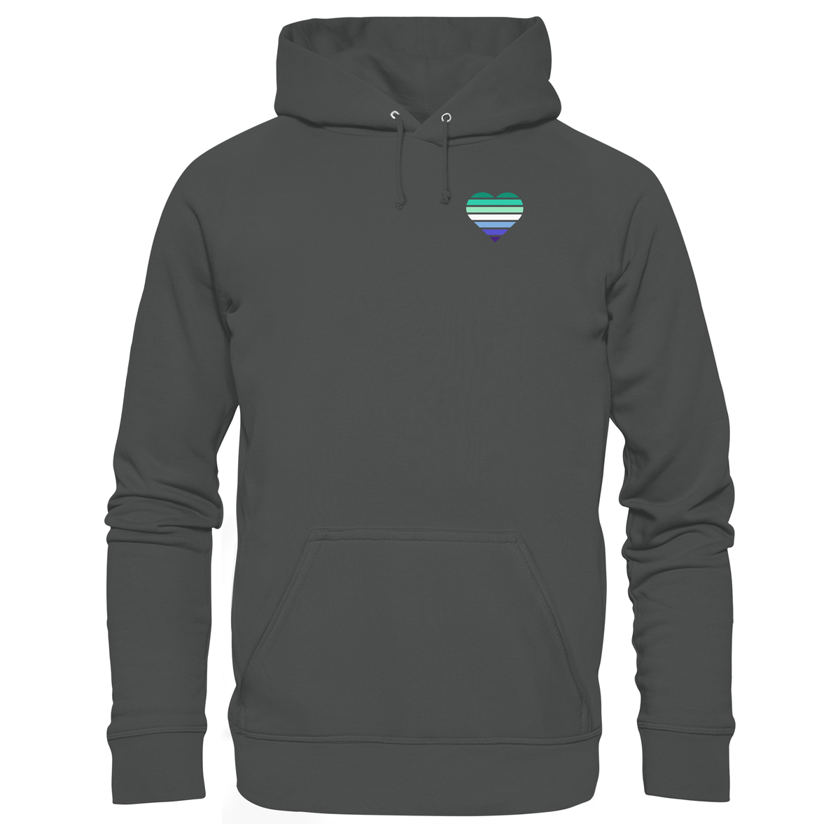 Organic Basic Hoodie mit Herz - Gay