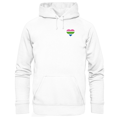 Basic Hoodie mit Herz Stick - Polysexual