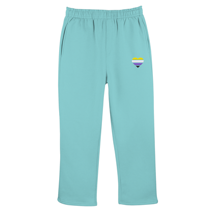 Fluffy Track Sweatpants mit Herz Stick - Nonbinary