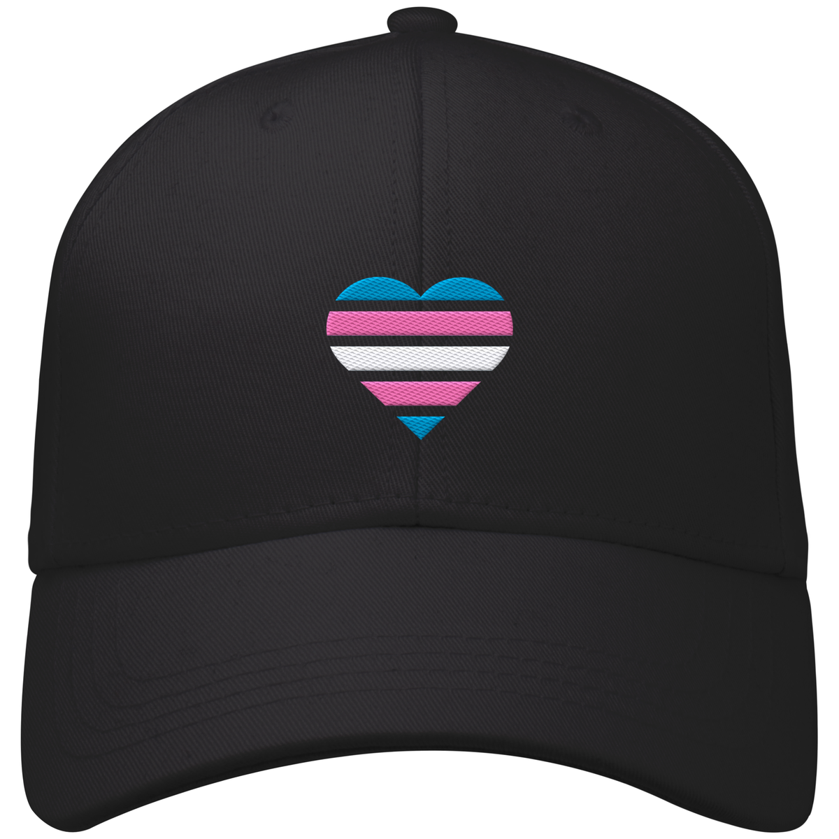 Organic Baseball Cap mit Herz Stick - Trans