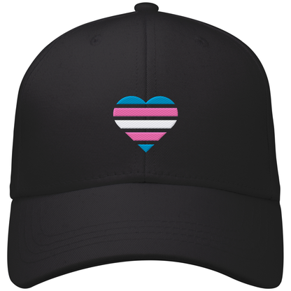 Organic Baseball Cap mit Herz Stick - Trans