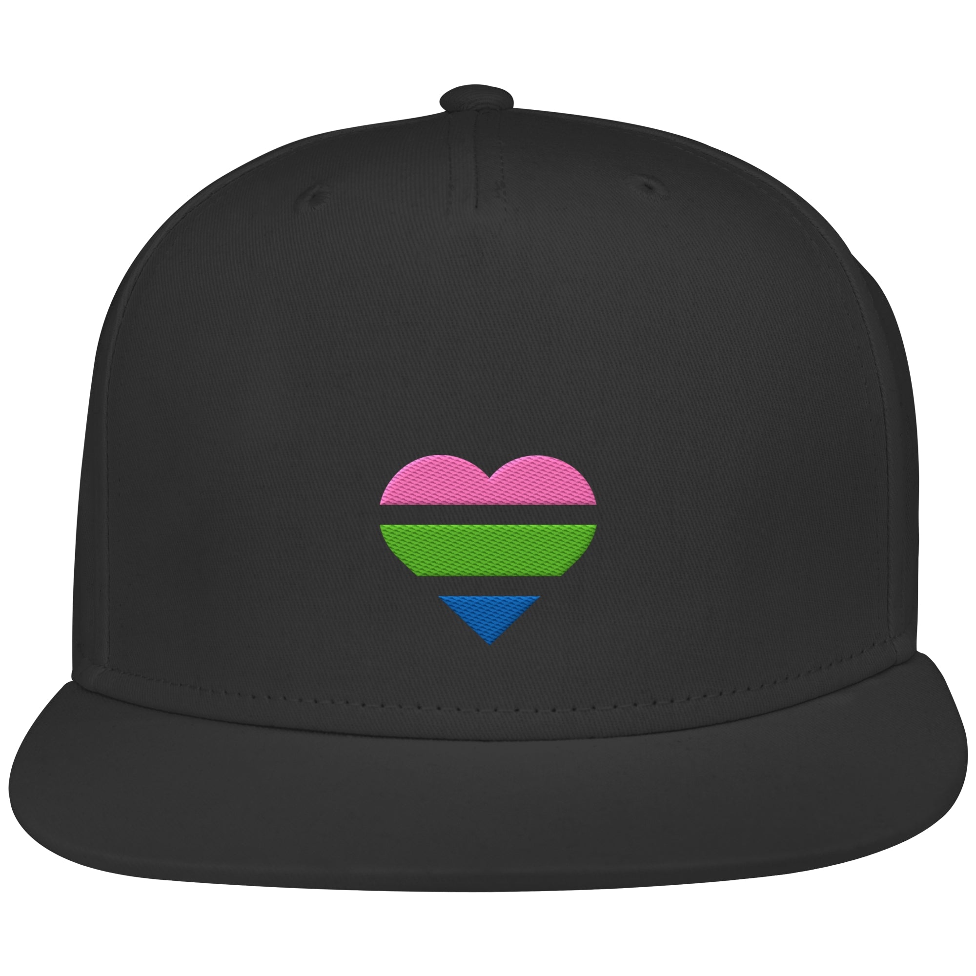 Snapback - Polysexual Flag Herz Stick