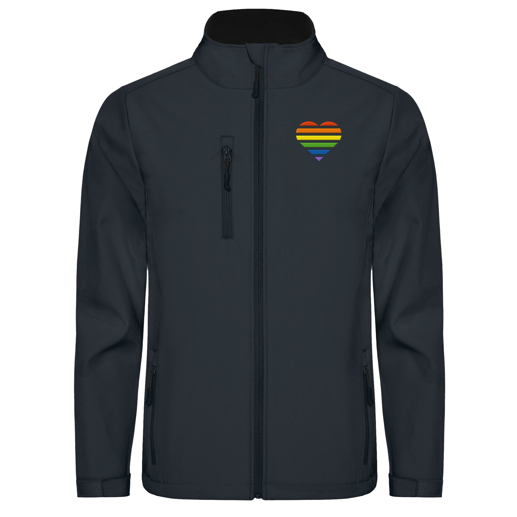 Softshell Jacket - Pride Flag Herz Stick