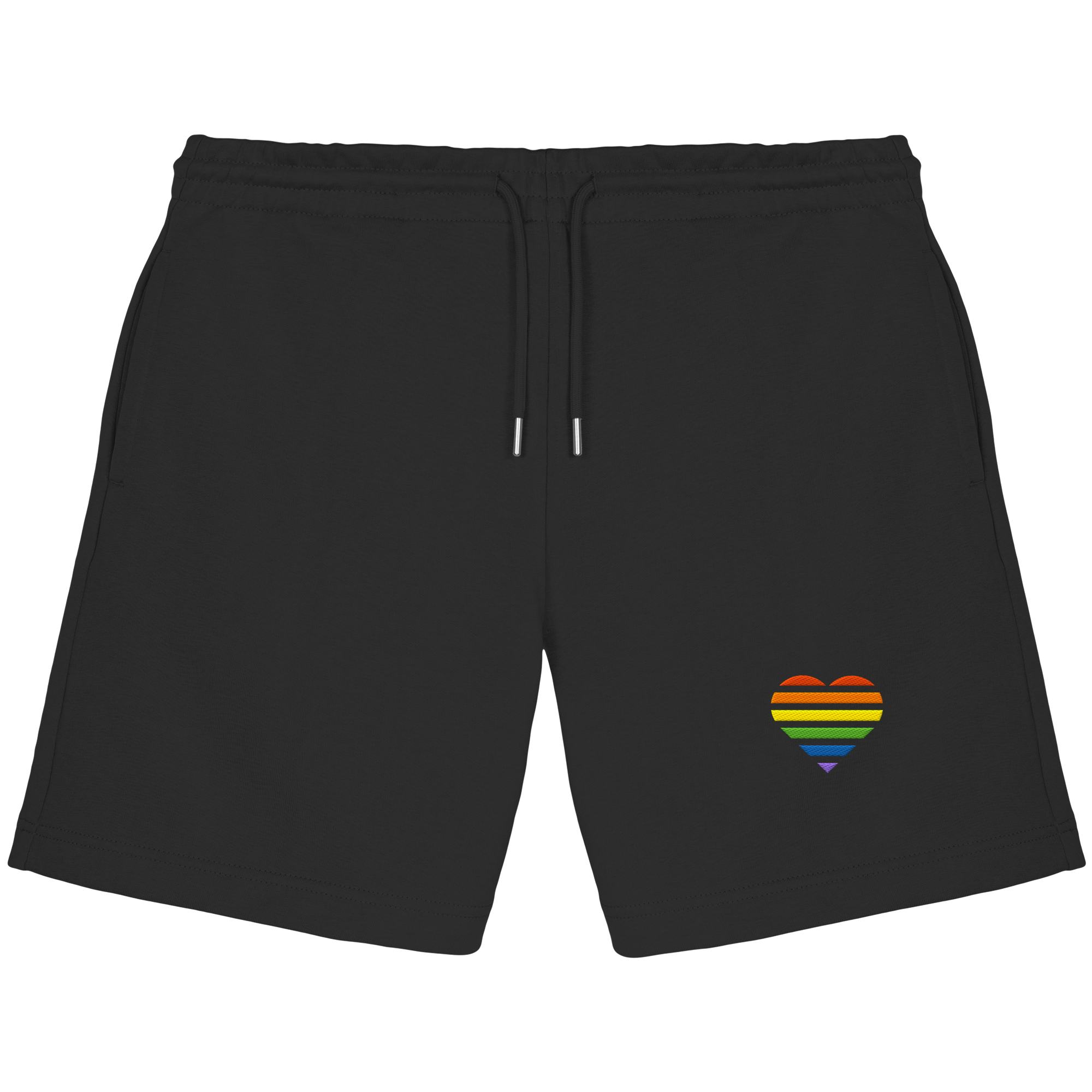 Organic Jogger Shorts - Pride Flag Herz Stick