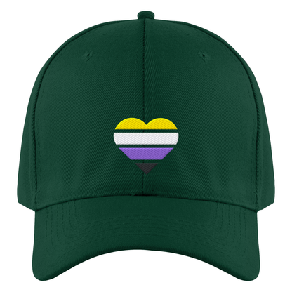 Authentic Baseball Cap mit Herz Stick - Nonbinary