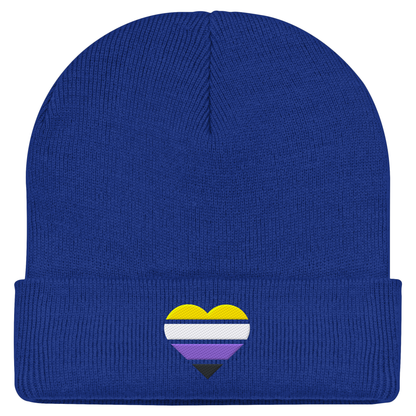 Classic Beanie mit Herz Stick - Nonbinary