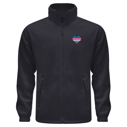 Fleece Jacket mit Herz Stick - Trans