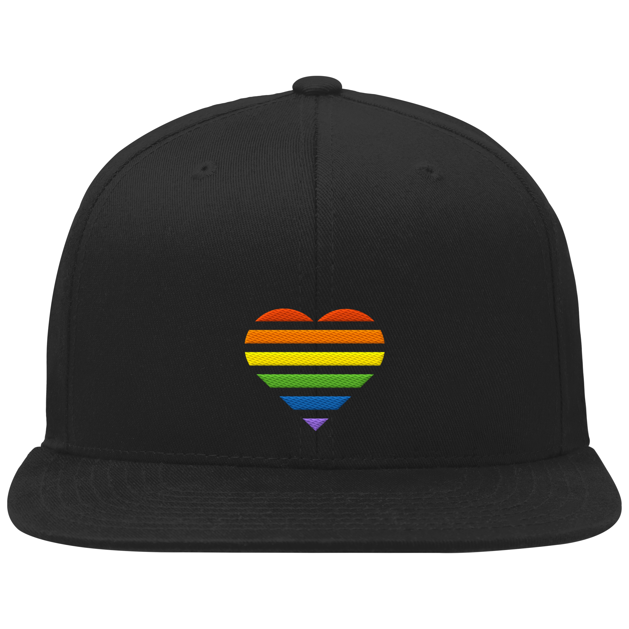 Organic Snapback - Pride Flag Herz Stick