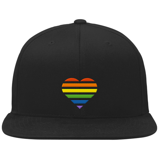 Organic Snapback - Pride Flag Herz Stick