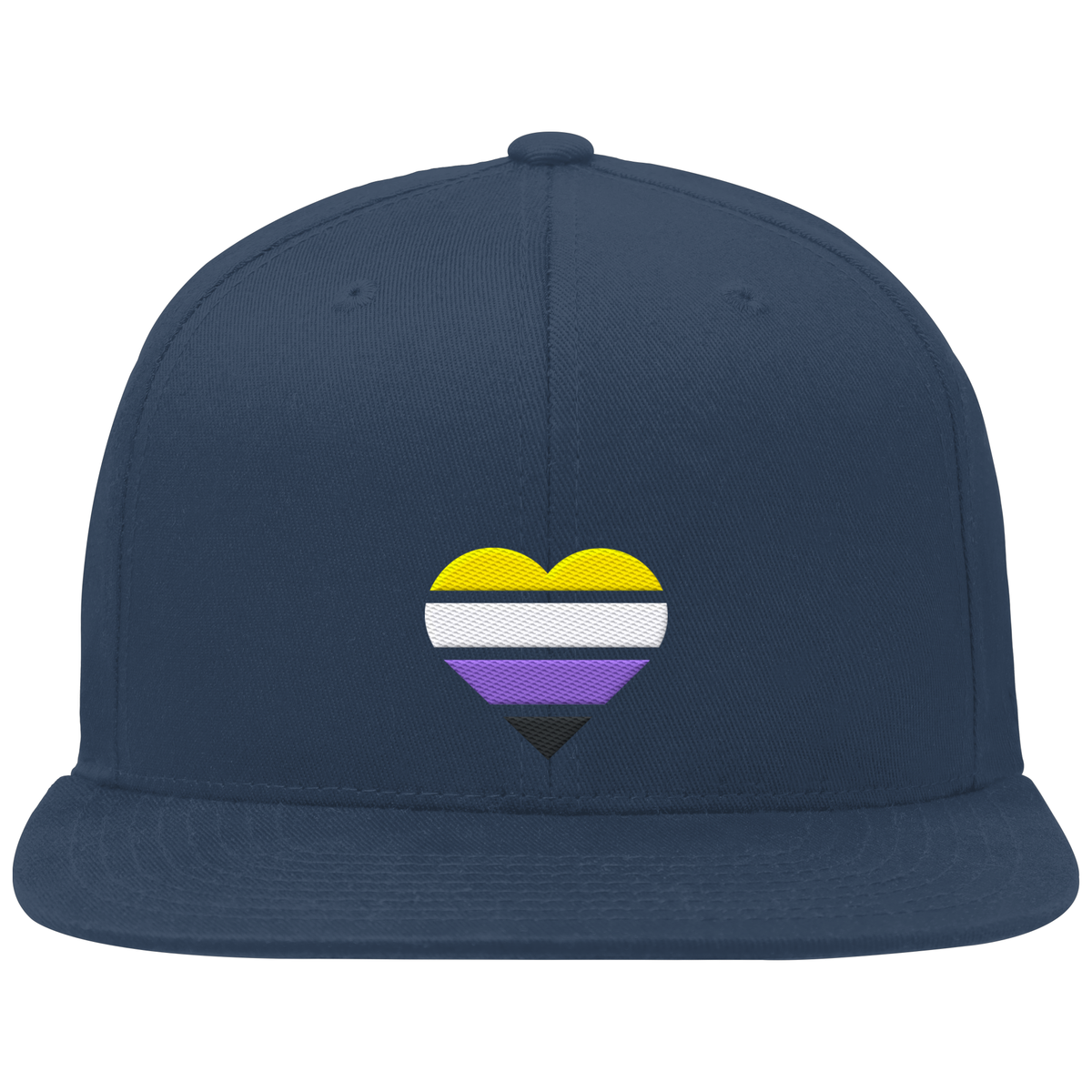 Organic Snapback mit Herz Stick - Nonbinary