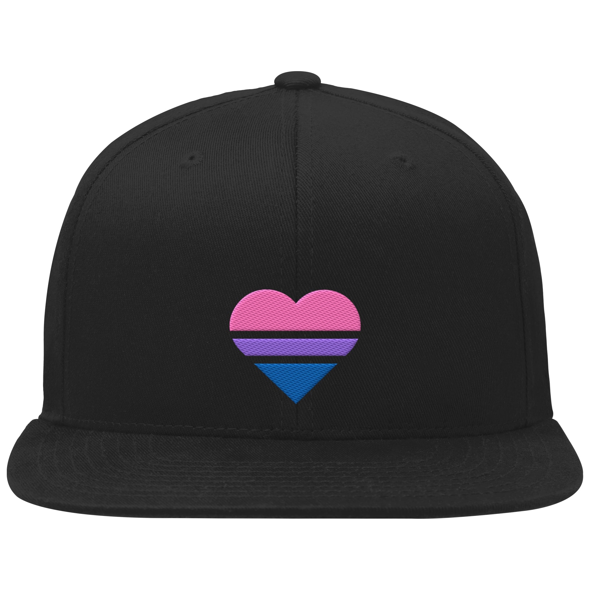 Organic Snapback - Bisexual Flag Herz Stick