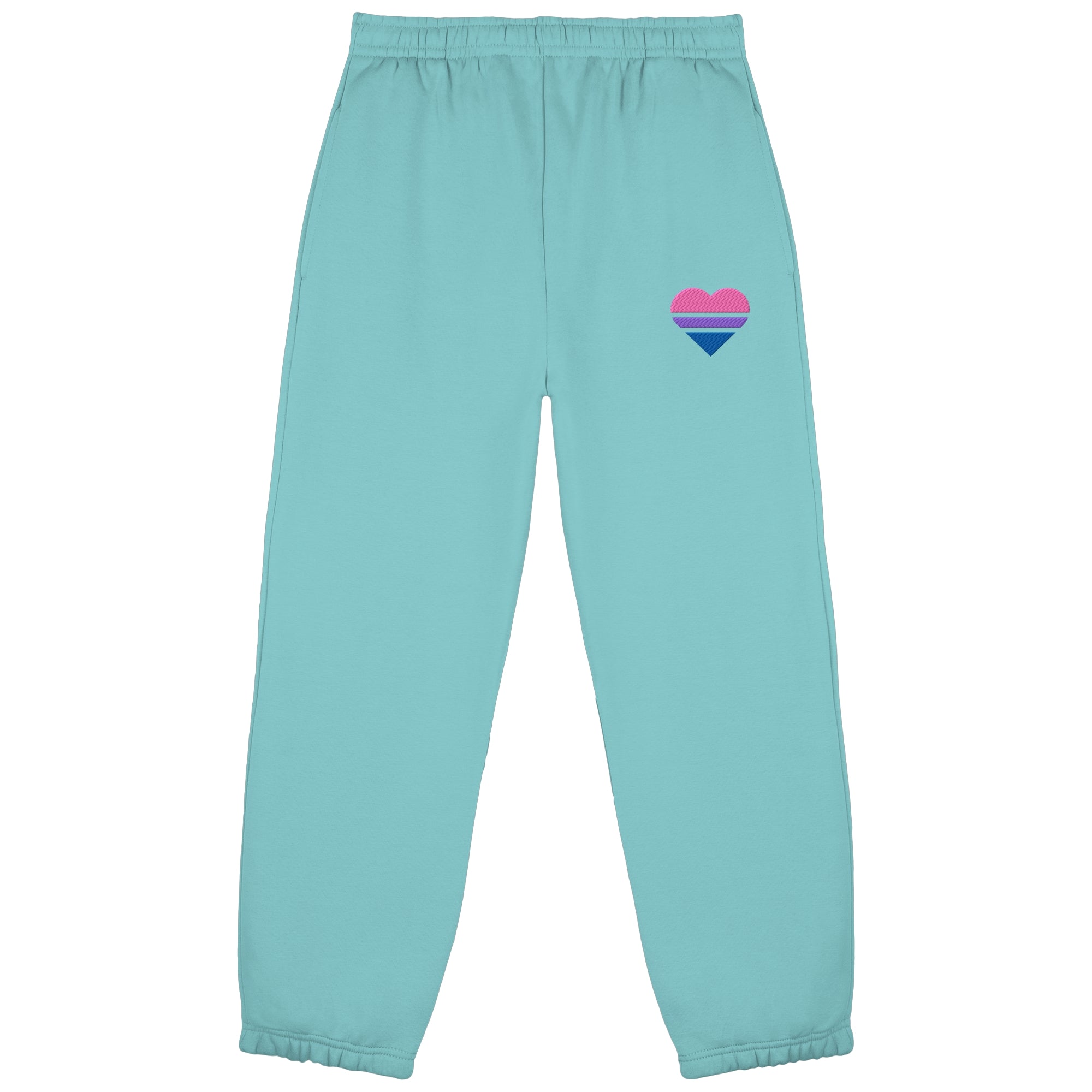 Fluffy Sweatpants - Bisexual Flag Herz Stick