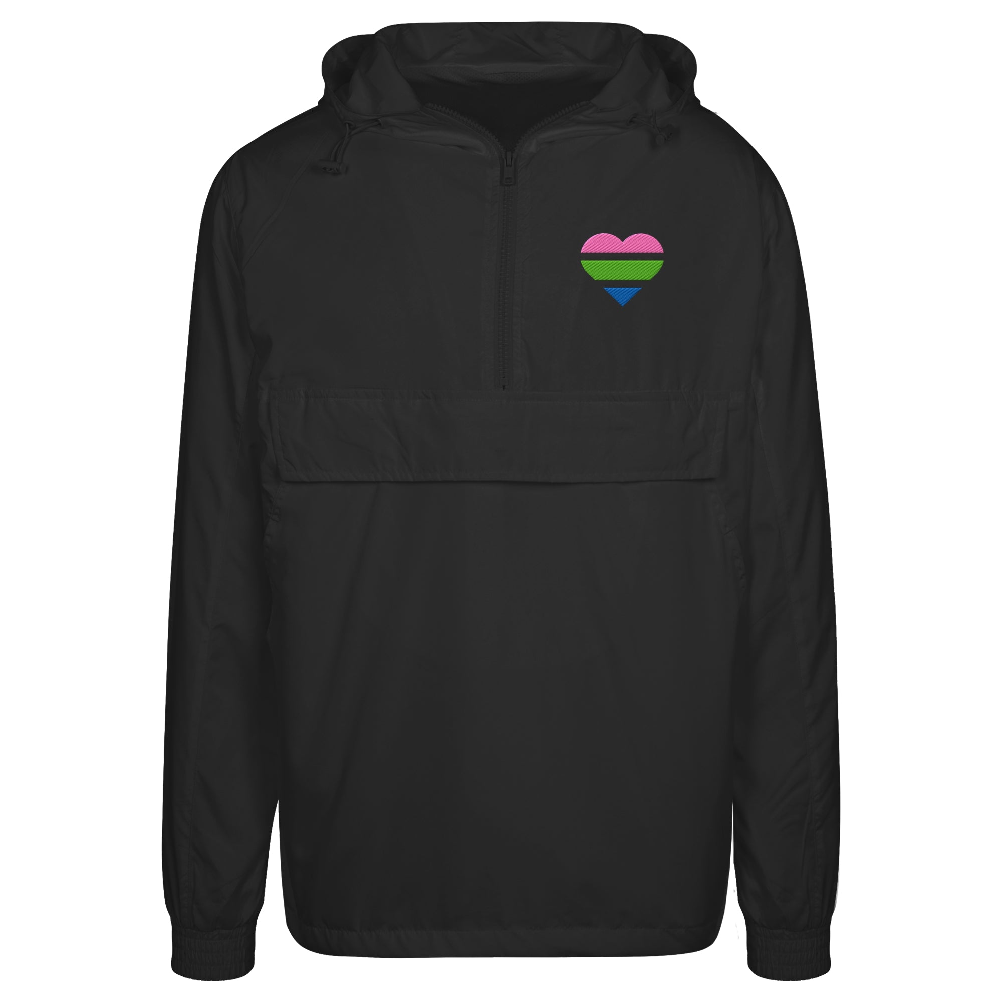 Urban Windbreaker - Polysexual Flag Herz Stick