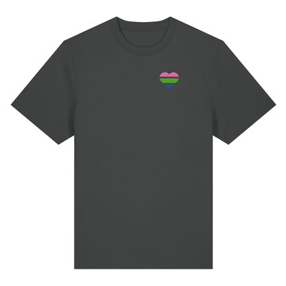 Organic Heavy Shirt mit Herz Stick - Polysexual