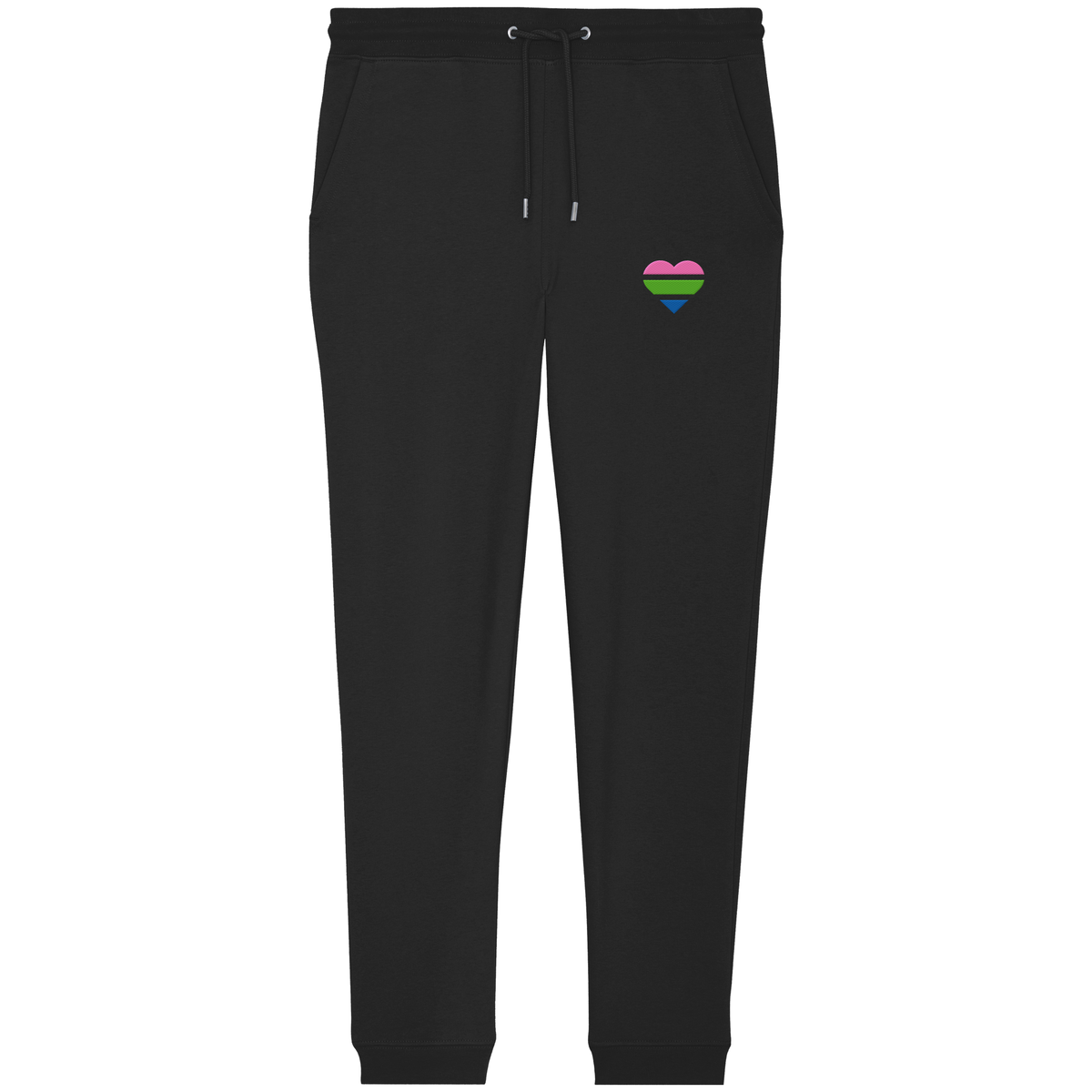 Organic Jogger Pants mit Herz Stick - Polysexual