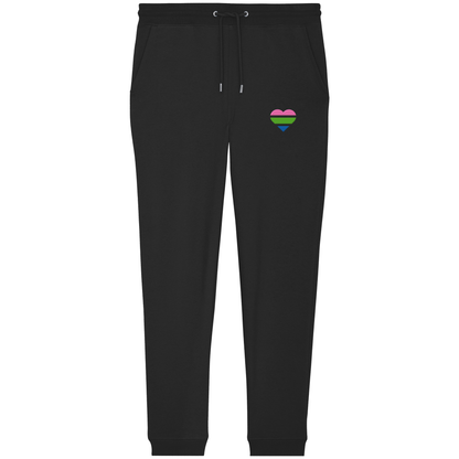 Organic Jogger Pants mit Herz Stick - Polysexual