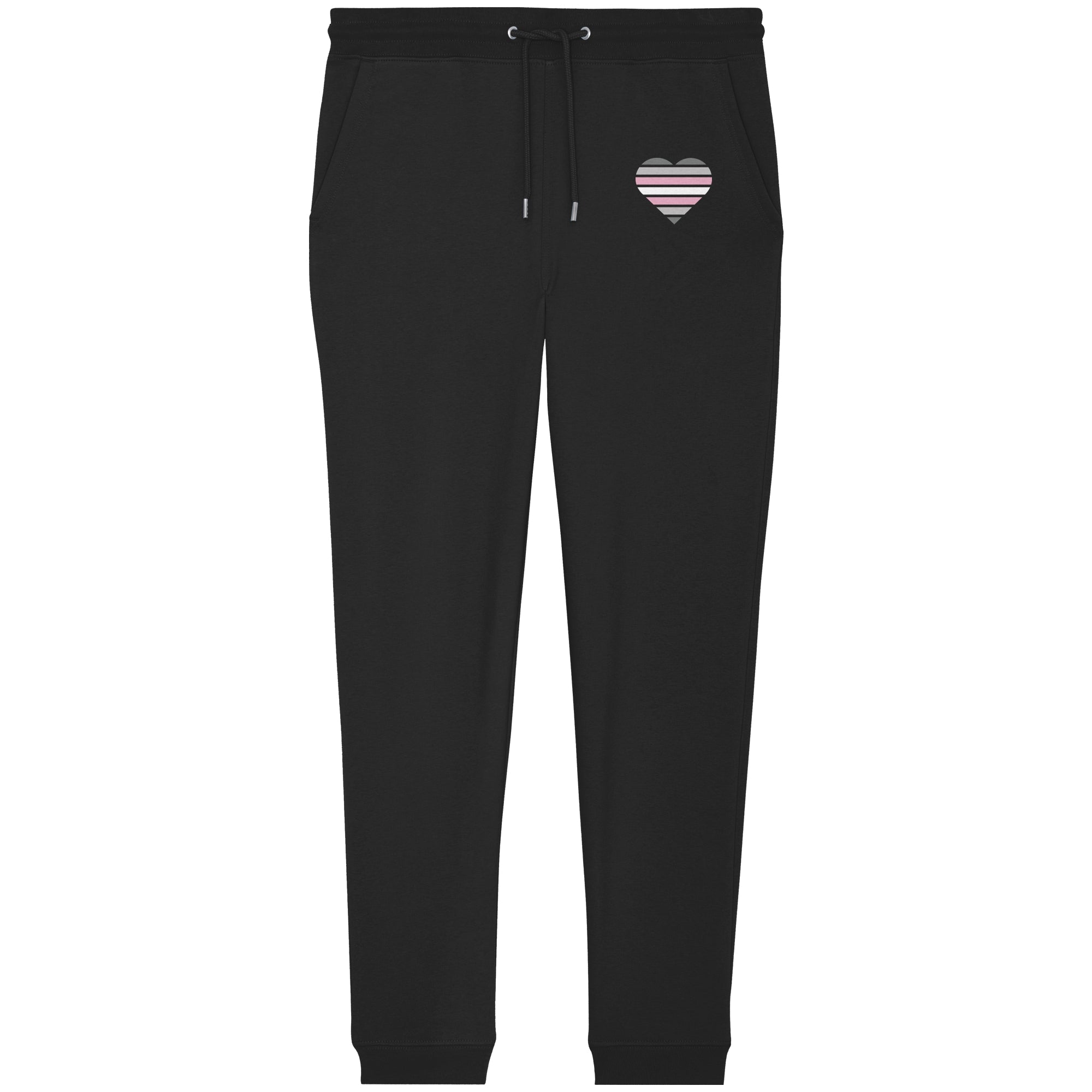 Organic Jogger Pants - Demigirl Flag Herz Print