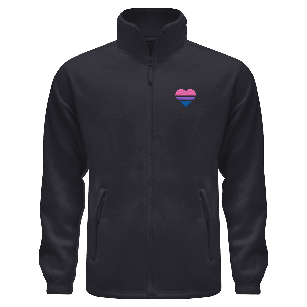 Fleece Jacket mit Herz Stick - Bisexual
