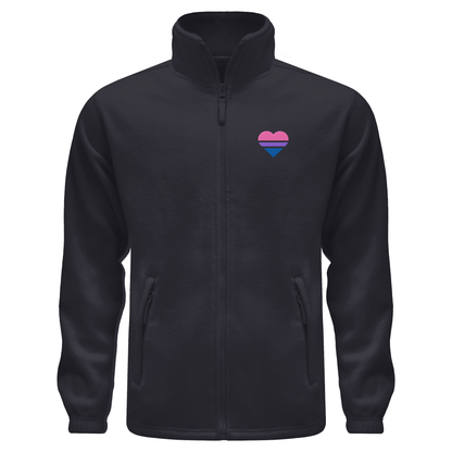 Fleece Jacket mit Herz Stick - Bisexual