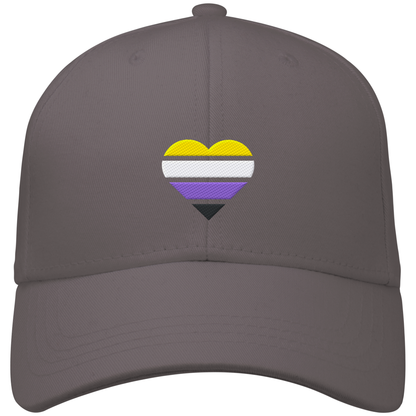 Organic Baseball Cap mit Herz Stick - Nonbinary