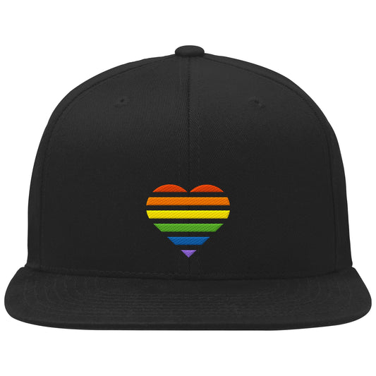 Organic Snapback - Pride Flag Herz Stick