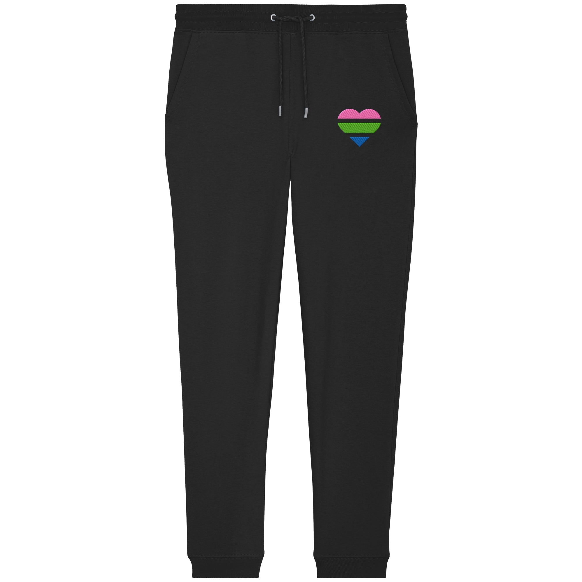 Organic Jogger Pants - Polysexual Flag Herz Stick