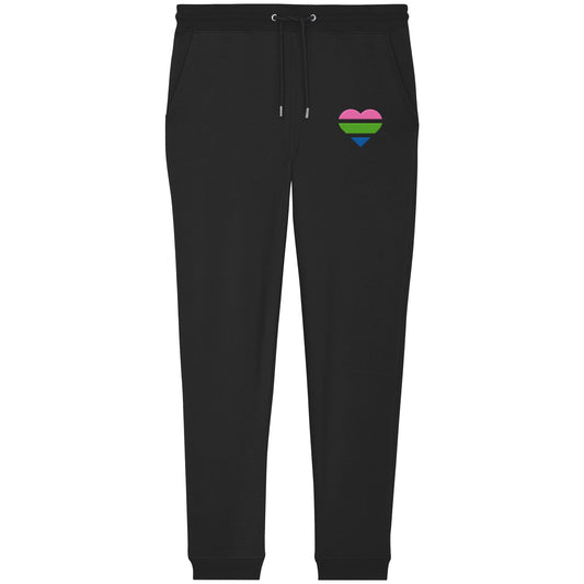 Organic Jogger Pants - Polysexual Flag Herz Stick